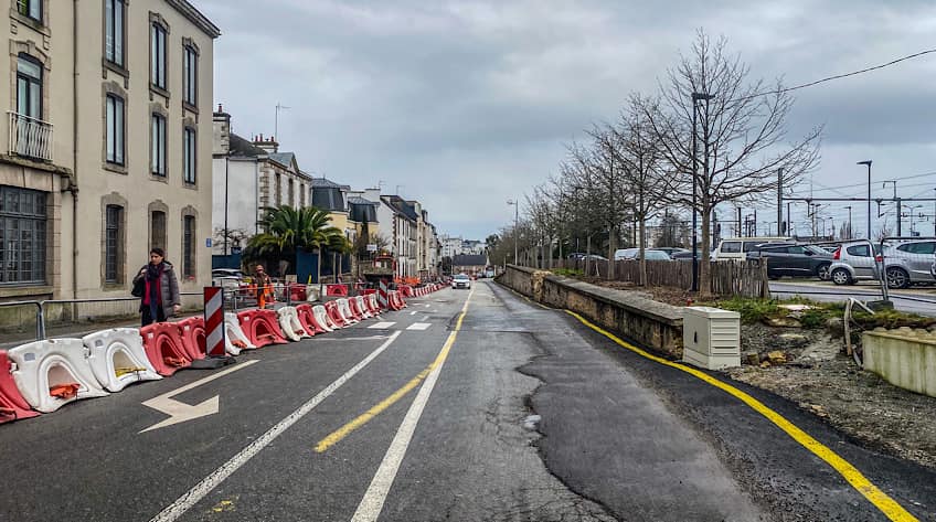 travaux gare de Vannes