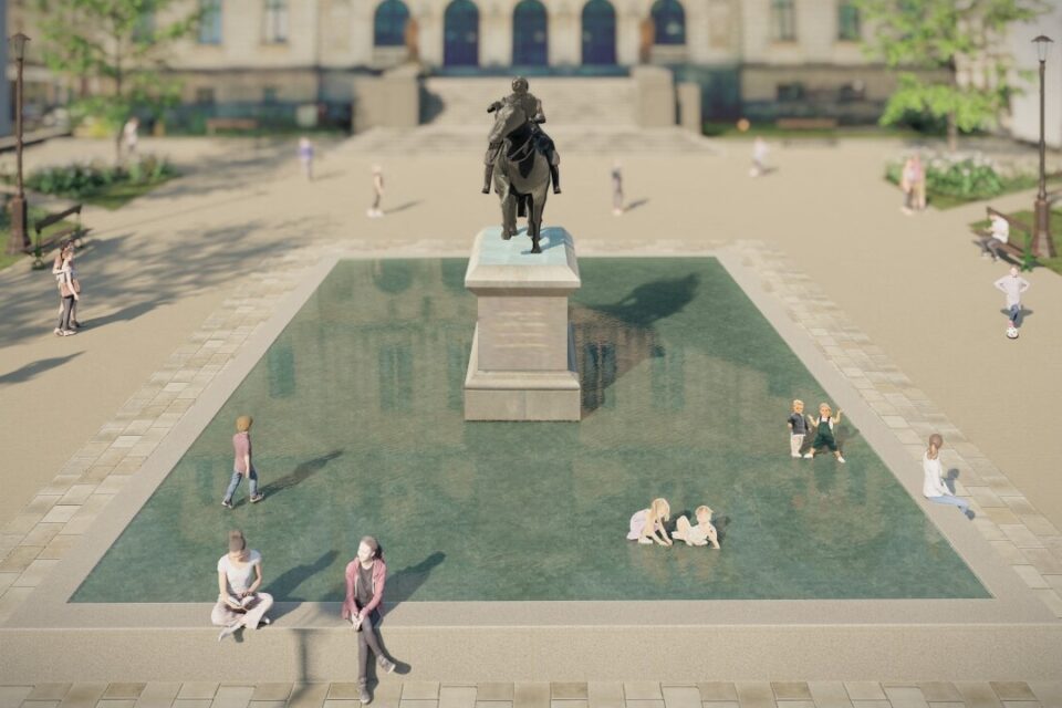 fontaine miroir eau Vannes